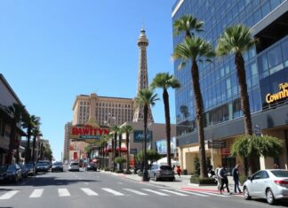 Las Vegas Community Comes Together to Revitalize Downtown Area The Las Vegas community unites to revitalize the downtown area.