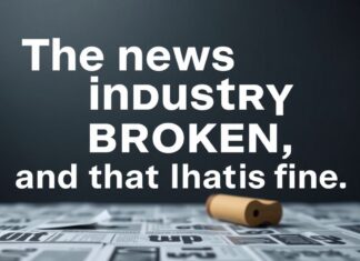 The News Business Is Broken, and That’s Okay The news industry is broken, and that's fine.